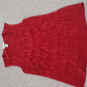 Dressy ruffles sleeveless tank top